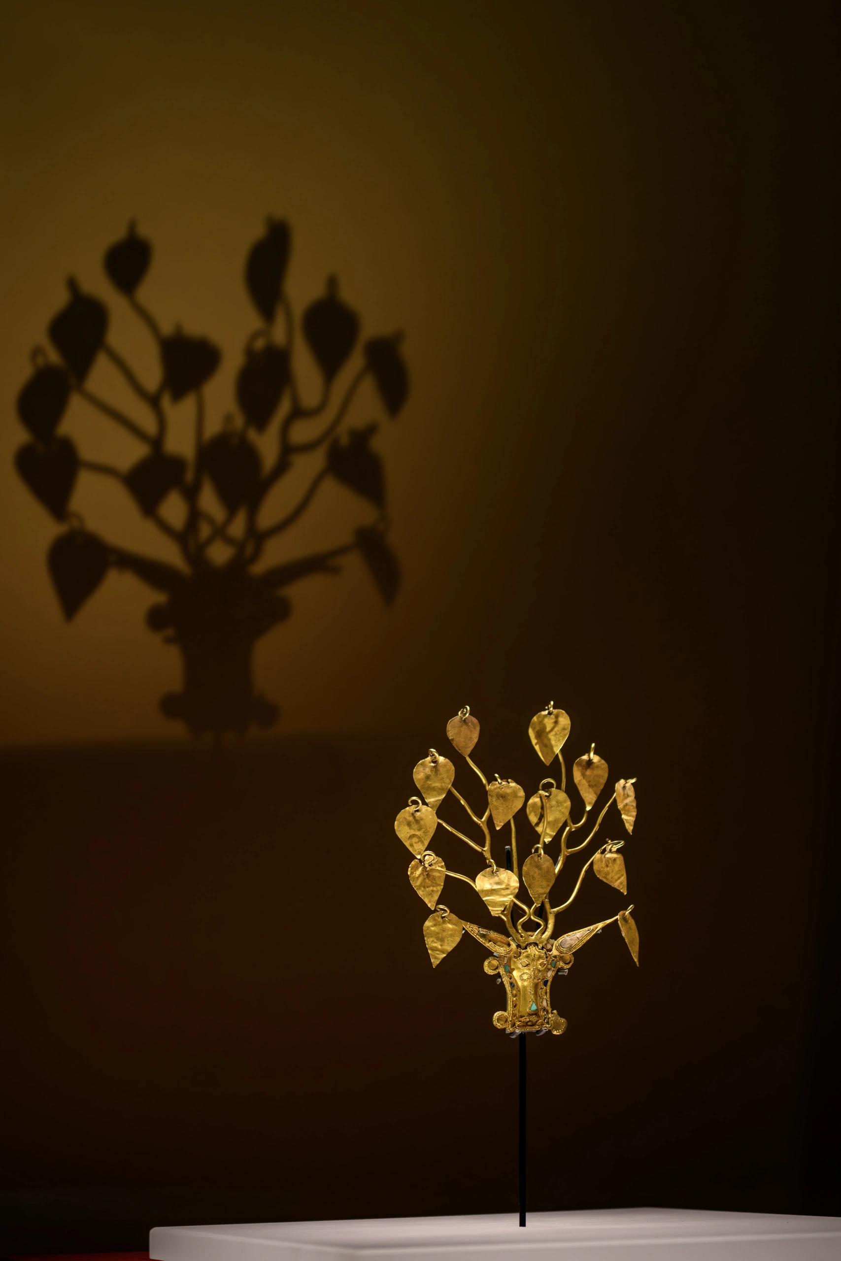 鹿角金步摇冠饰